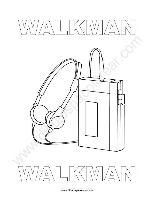 Dibujos Inglés - Español con W: Walkman - Walkman