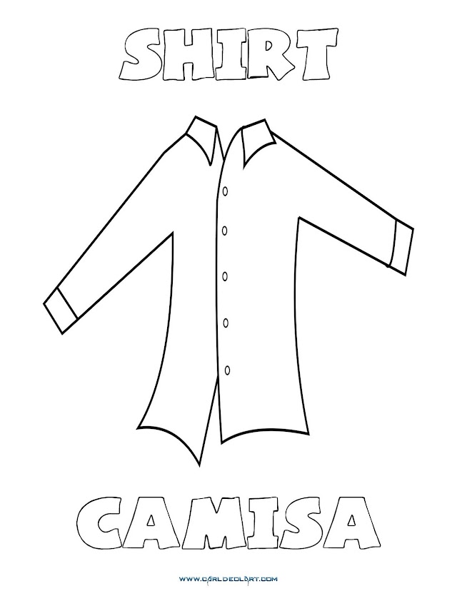Dibujos Inglés - Español con C: Camisa - Shirt