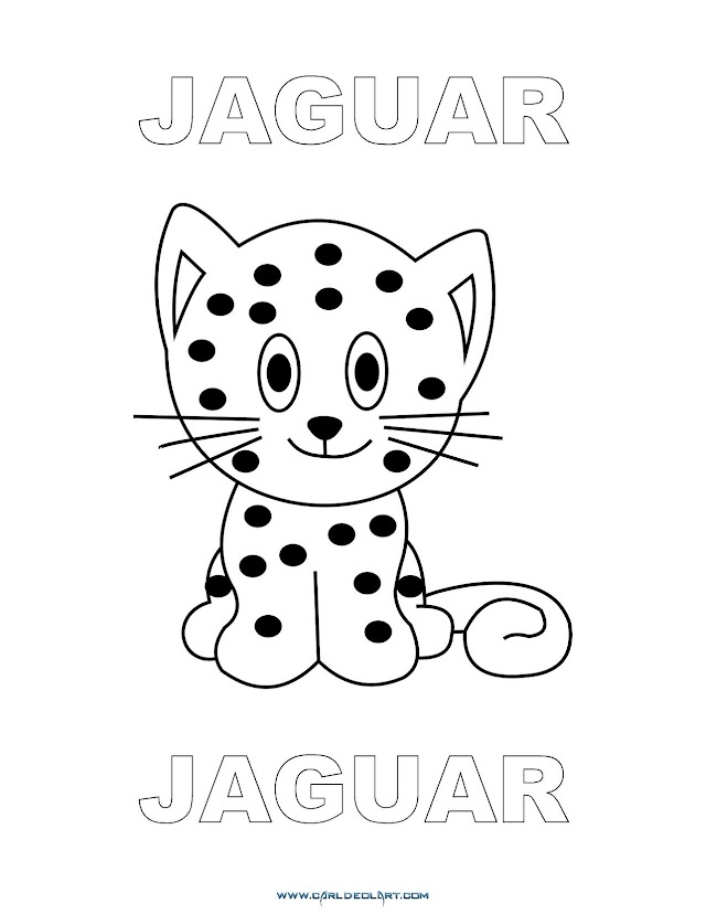 Dibujos Inglés - Español con J: Jaguar - Jaguar