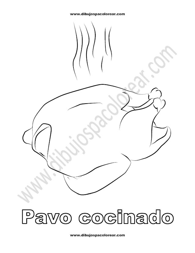 Pavo cocinado de día de acción de gracias - Thanksgiving