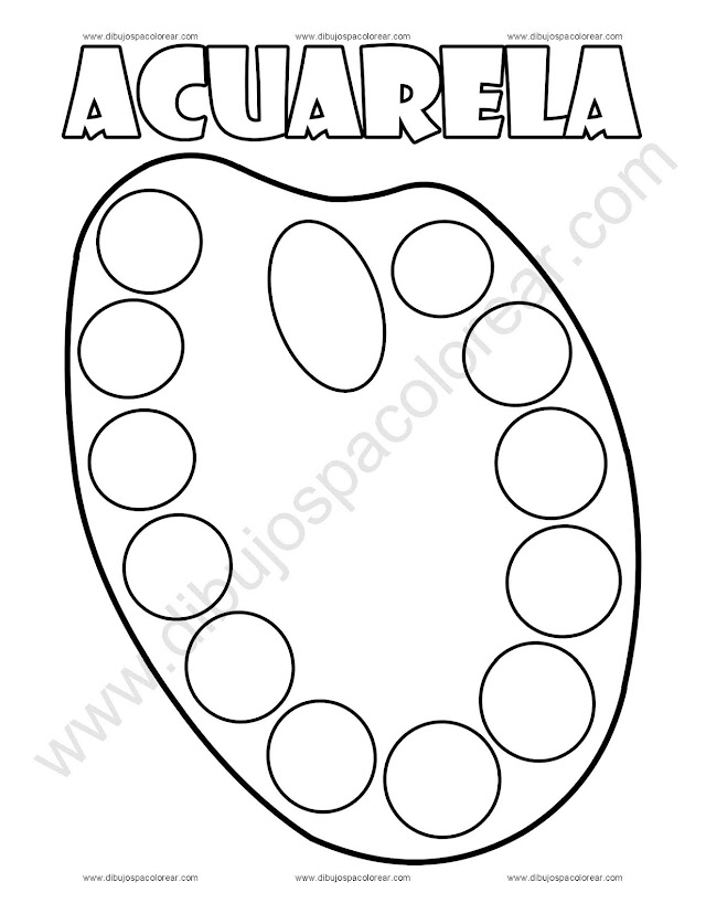 Acuarela Dibujo para colorear