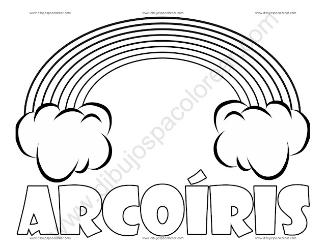 Arcoiris Dibujo para colorear