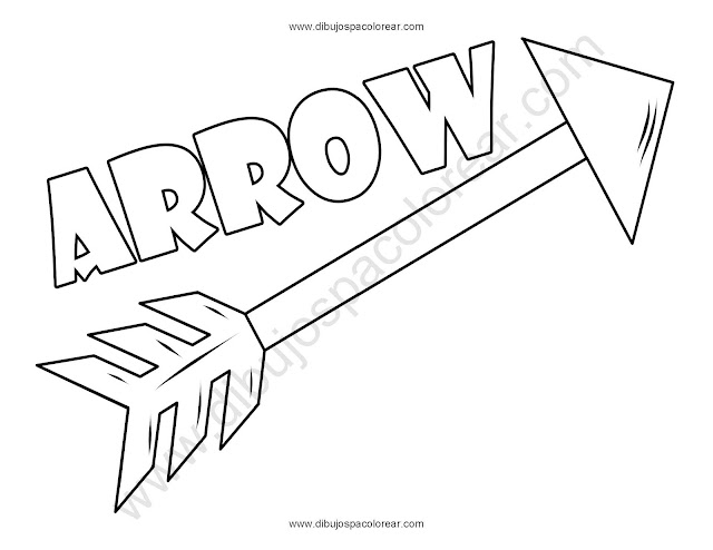 Arrow Coloring pages dibujo para colorear