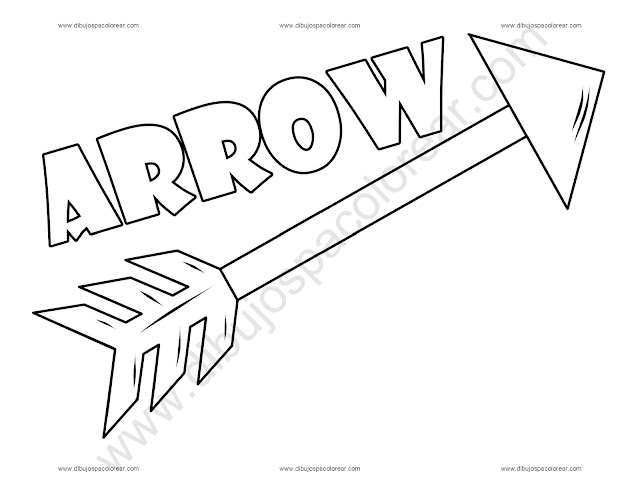 Arrow Coloring Page