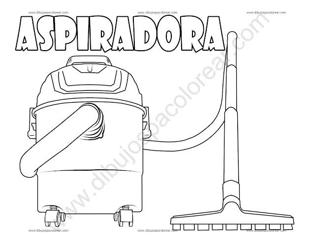 Aspiradora Dibujo para colorear