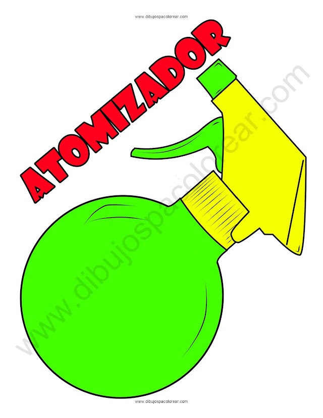 Atomizador dibujo a color y para colorear