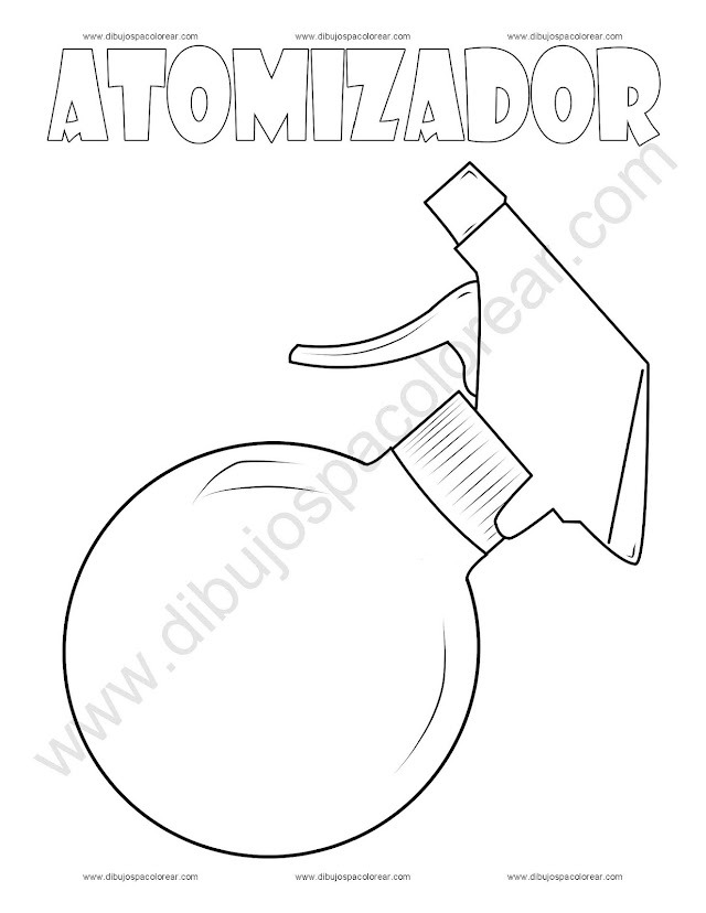 Atomizador Dibujo para colorear