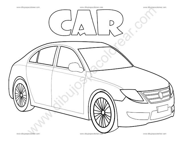 Car Coloring Page