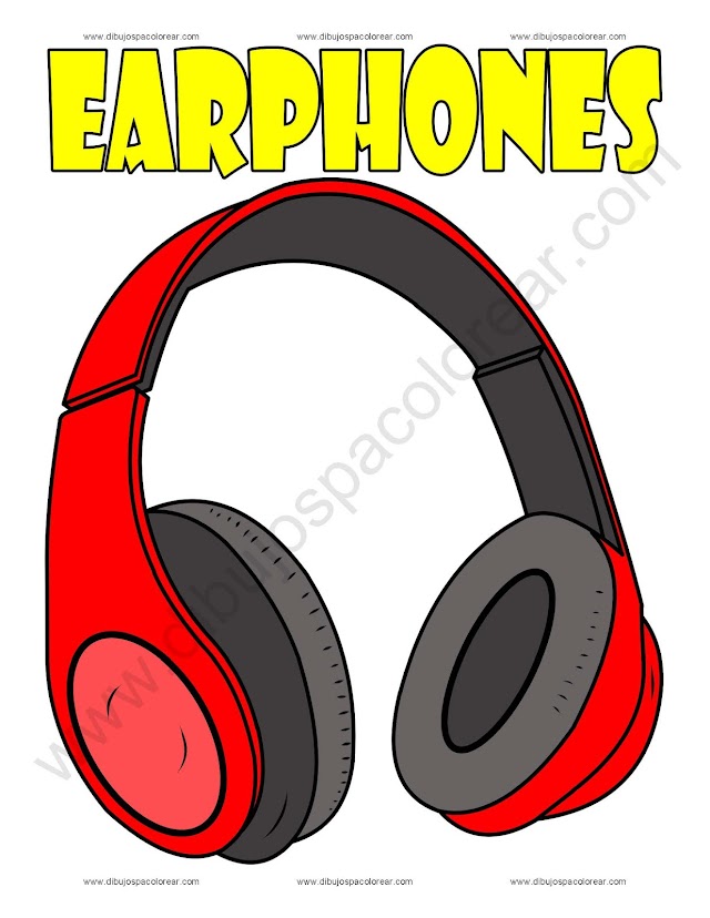 Earphones Cartoon image