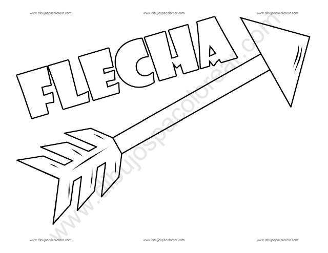 Flecha Dibujo para colorear