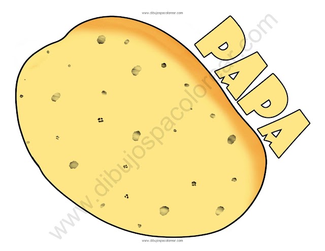 Papa dibujo a color y para colorear