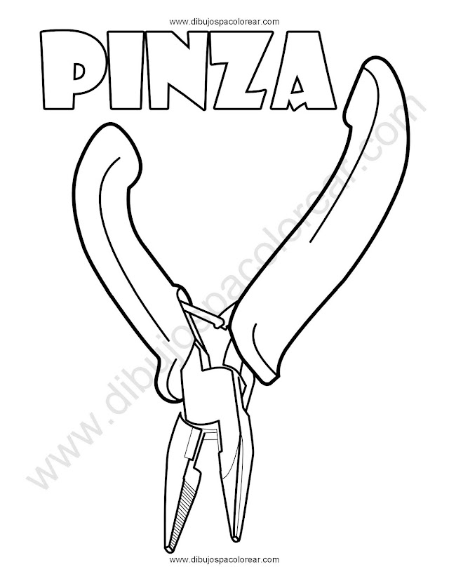 Pinza Dibujo para colorear