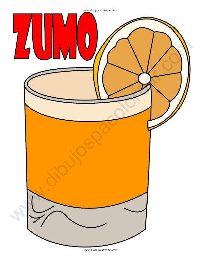 Zumo dibujo a color y para colorear