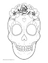 Catrina para colorear